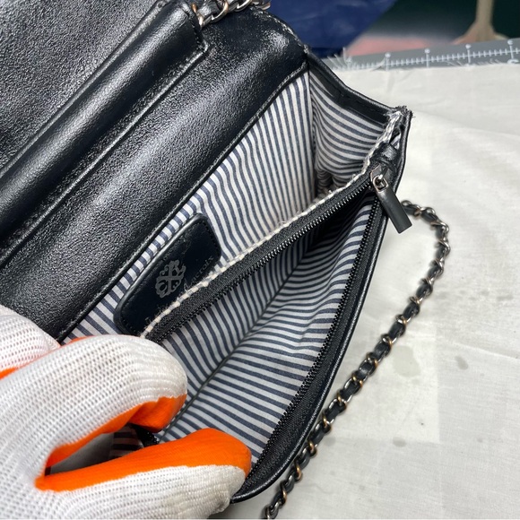 Christian Lacroix black faux leather crossbody purse - Picture 10 of 12